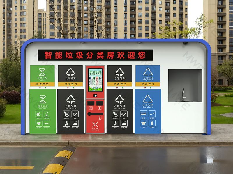    智能垃圾分類房設(shè)備的核心硬件介紹（觸屏/稱重/IC卡/